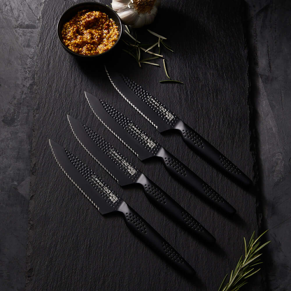 Cuisine::pro® iD3® BLACK SAMURAI™ Steak Knife Set 4 Piece-1041711