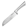 Cuisine::pro® Damashiro® Santoku 17cm knife made from Japanese Steel 420J2 with a broad blade and low tip for agile slicing, dicing, and mincing